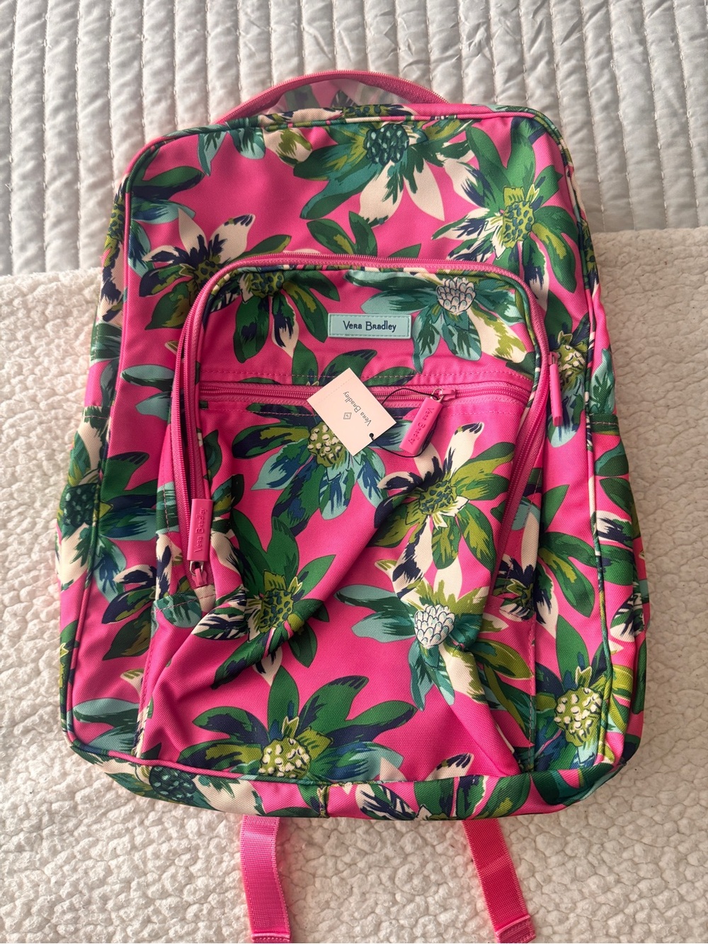 NWT Vera Bradley Large Campus Backpack in retired Tropical Paradise
